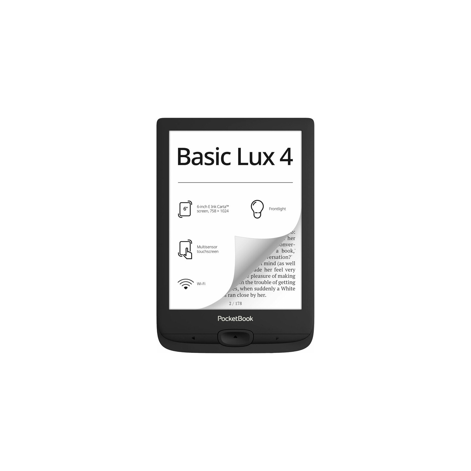 Електронна книга Pocketbook 618 Basic Lux 4, Black (PB618-P-CIS)