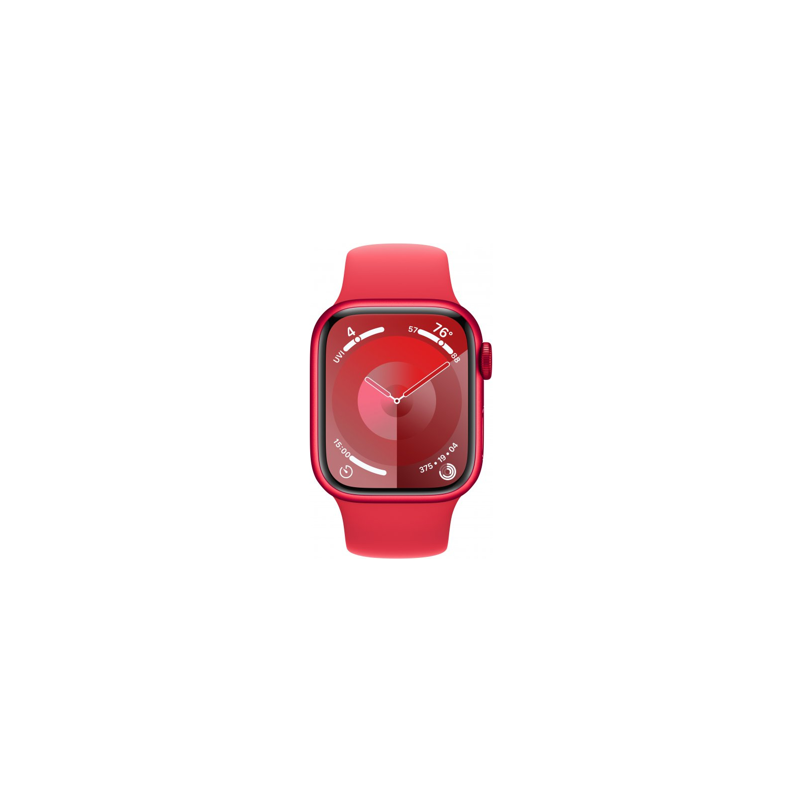 Смарт-часы Apple Watch Series 9 GPS 41mm (PRODUCT)RED Aluminium Case with (PRODUCT)RED Sport Band - S/M (MRXG3QP/A) изображение 2