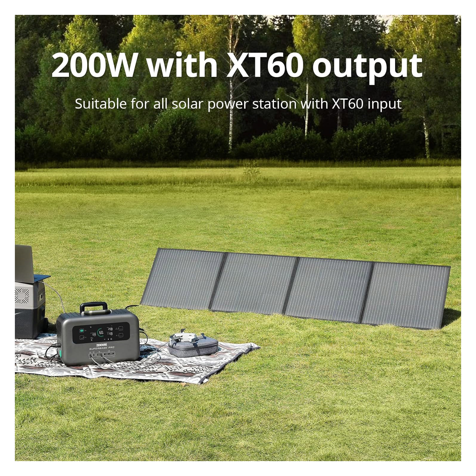 Портативная солнечная панель Zendure 200W MC4 (ZD200SP-BK-JH) изображение 9