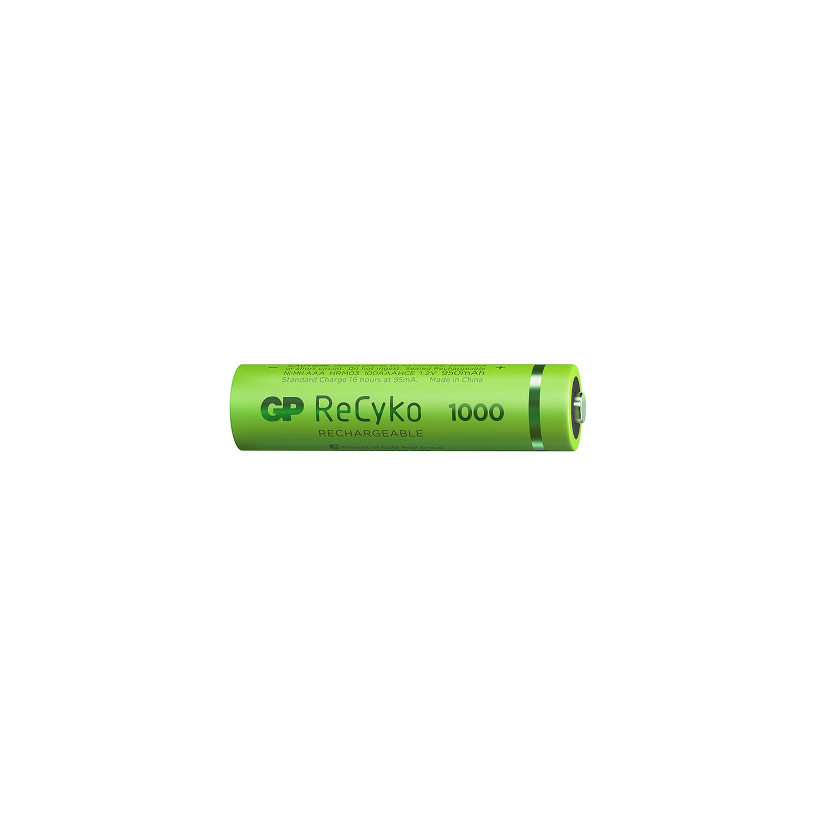 Аккумулятор Gp AAA 950mAh ReCyko (1000 Series, 4 battery pack) (100AAAHCE-EB4 / 4891199186585) изображение 2