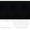 Гірлянда Delux Curtain С 256LED 3х2 м білий/прозорий IP20 (90017995) зображення 3