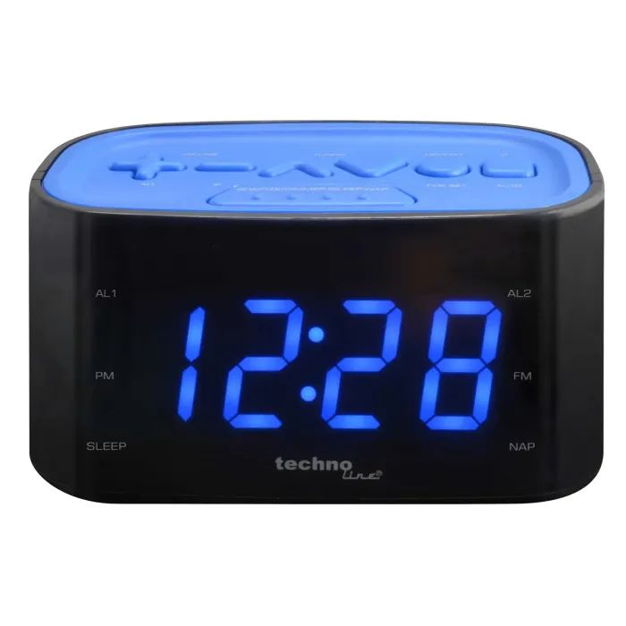Настільний годинник Technoline WT465 з радіо Black/Blue (WT465 blaue) (DAS302337) зображення 2