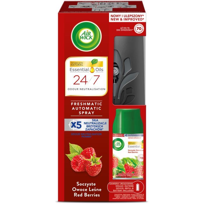 Освежитель воздуха Air Wick Автоматический со сменным баллоном Лесные ягоды 250 мл (5908252010103)