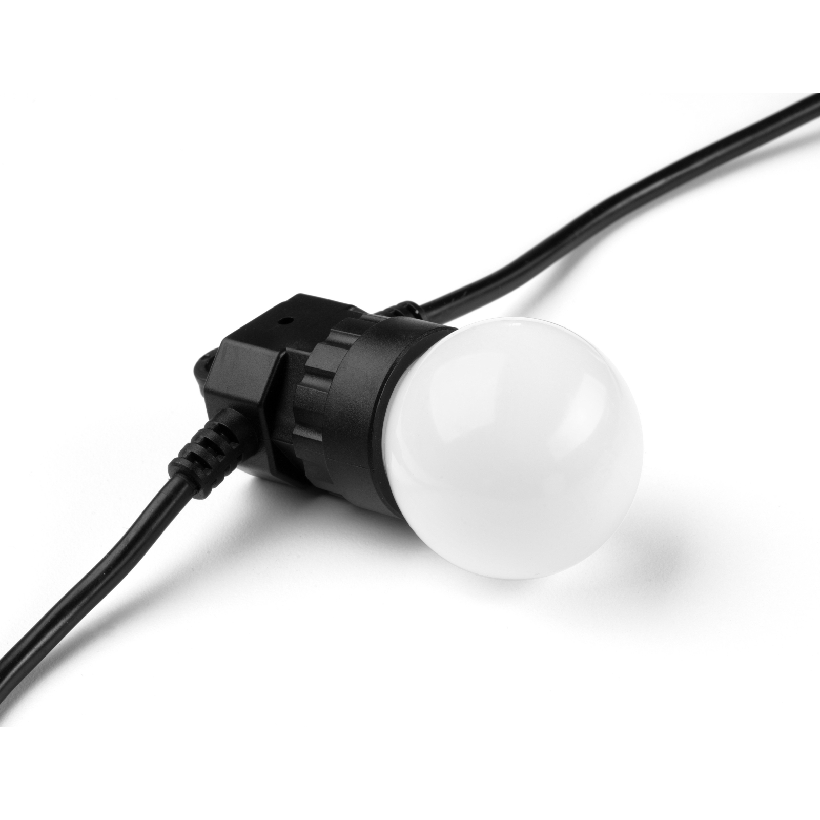 Гирлянда Twinkly Smart LED Twinkly Festoon RGB 20, G45, Gen II, IP44, 10м, черный (TWF020STP-BEU) изображение 8