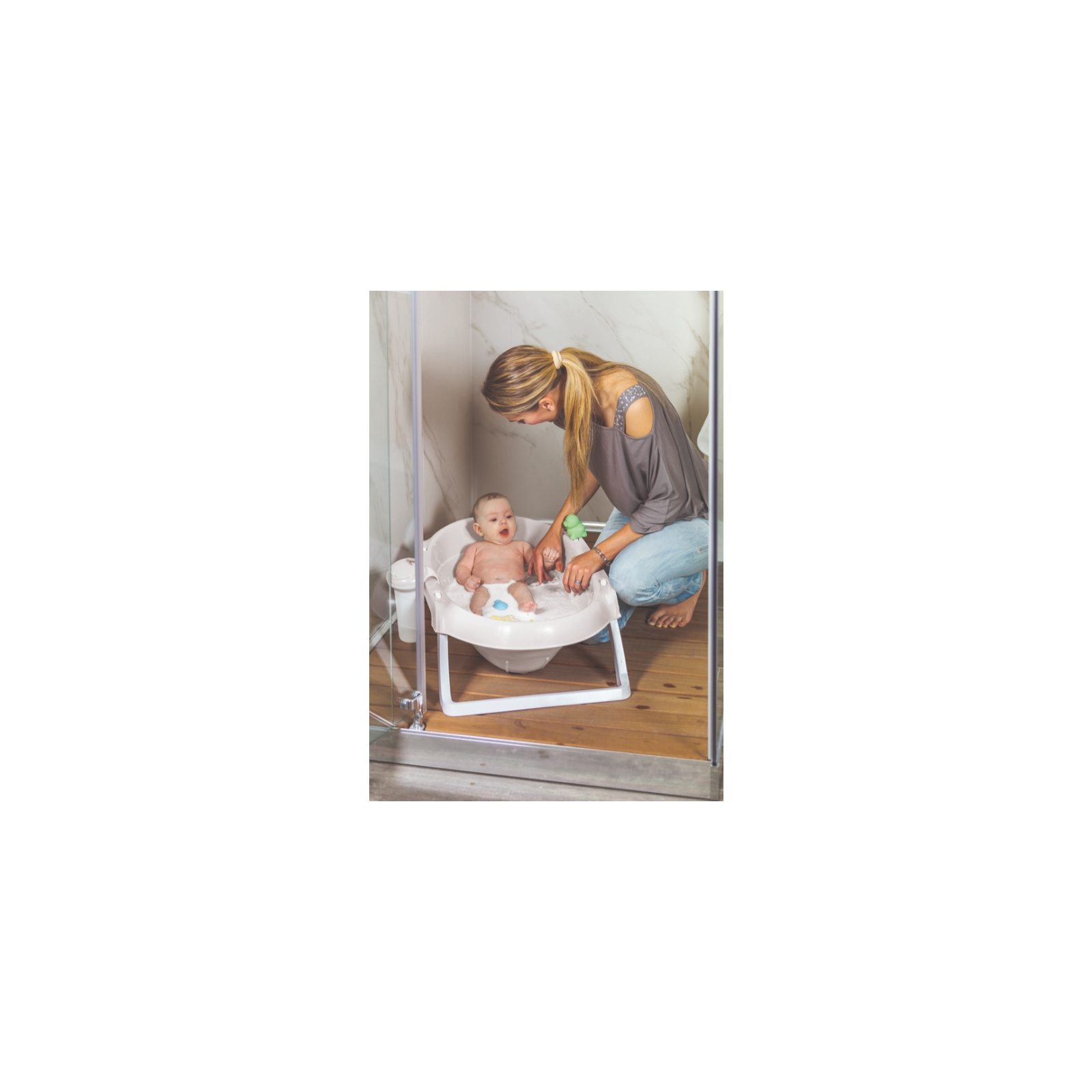 Ванночка Ok Baby анатомічна Onda Slim, сірий (38952300) зображення 5