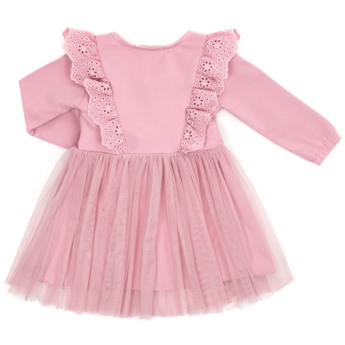 Платье детское Breeze с кружевом и фатиновой юбкой (17805-98G-lilac) изображение 2