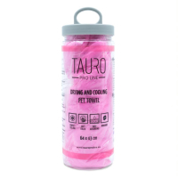 Фото - Полотенце Tauro Essiccatori Рушник для тварин Tauro Pro Line для сушки та охолодження 64х43 см рожевий 