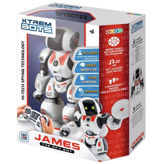 Интерактивная игрушка BlueRocket Робот-шпион Джеймс STEM (XT3803084) изображение 8