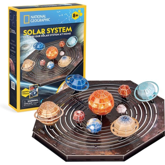 Пазл Cubic Fun Трехмерная головоломка-конструктор Stem Солнечная система (DS1087h) изображение 2