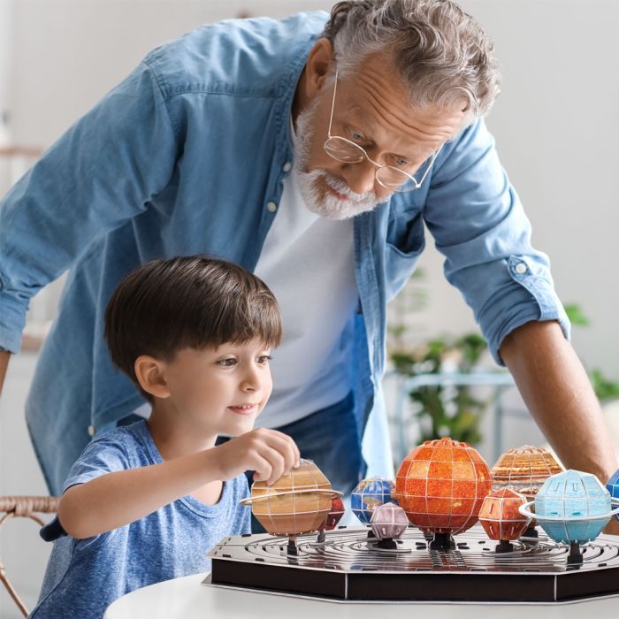 Пазл Cubic Fun Трехмерная головоломка-конструктор Stem Солнечная система (DS1087h) изображение 4