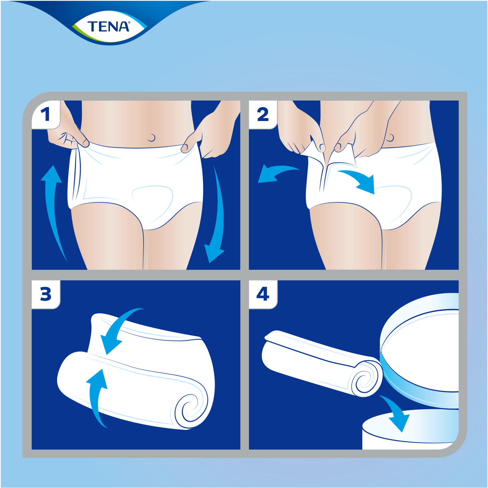 Подгузники для взрослых Tena Pants Plus M 14 (7322541773513) изображение 5
