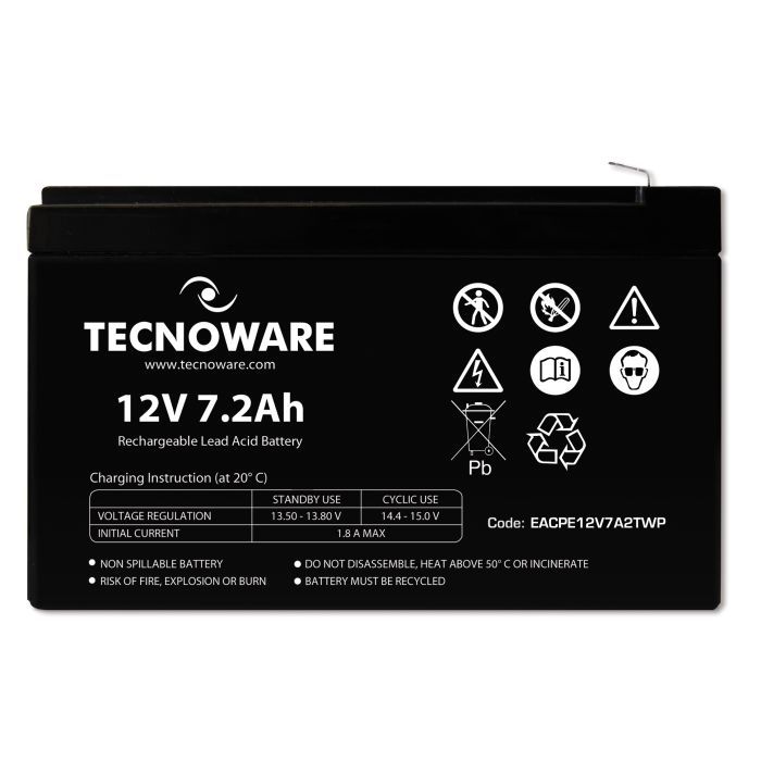 Батарея к ИБП TECNOWARE 12V-7.2Ah (EACPE12V7A2TWP) изображение 2