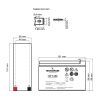 Батарея к ИБП TECNOWARE 12V-7.2Ah (EACPE12V7A2TWP) изображение 3