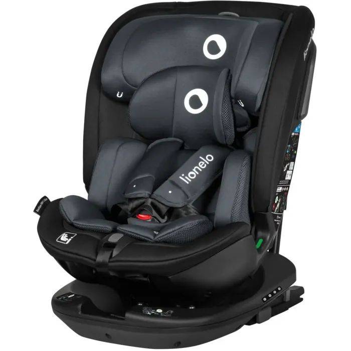 Автокрісло Lionelo Bastiaan RWF i-Size Black Carbon, чорне (LO-BASTIAAN RWF I-SIZE BLACK CARBON)