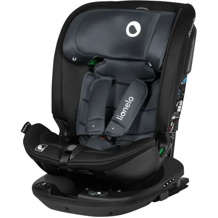 Автокрісло Lionelo Bastiaan RWF i-Size Black Carbon, чорне (LO-BASTIAAN RWF I-SIZE BLACK CARBON) зображення 3