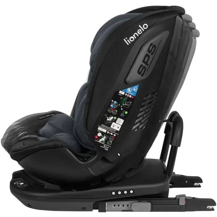 Автокрісло Lionelo Bastiaan RWF i-Size Black Carbon, чорне (LO-BASTIAAN RWF I-SIZE BLACK CARBON) зображення 5