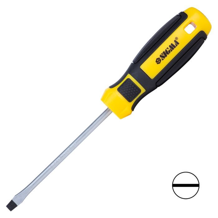 Отвертка Sigma шлицевая SL 5.0x125мм CrV Mega (4009221)