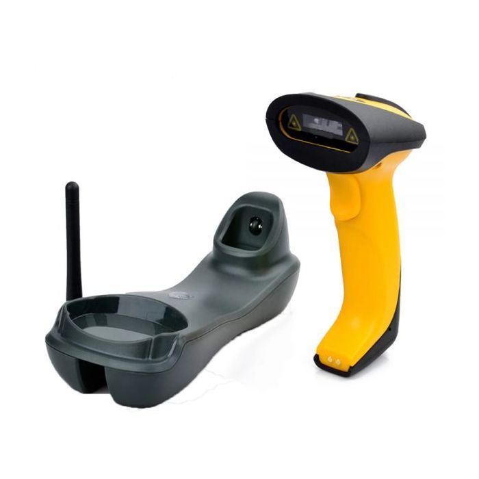 Сканер штрих-кода UKRMARK EV-W2503 2D, 433MHz, USB, IP64, stand, black/yellow (900769)