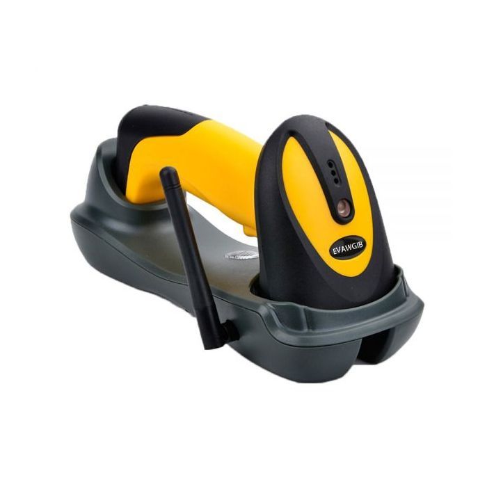 Сканер штрих-кода UKRMARK EV-W2503 2D, 433MHz, USB, IP64, stand, black/yellow (900769) изображение 2