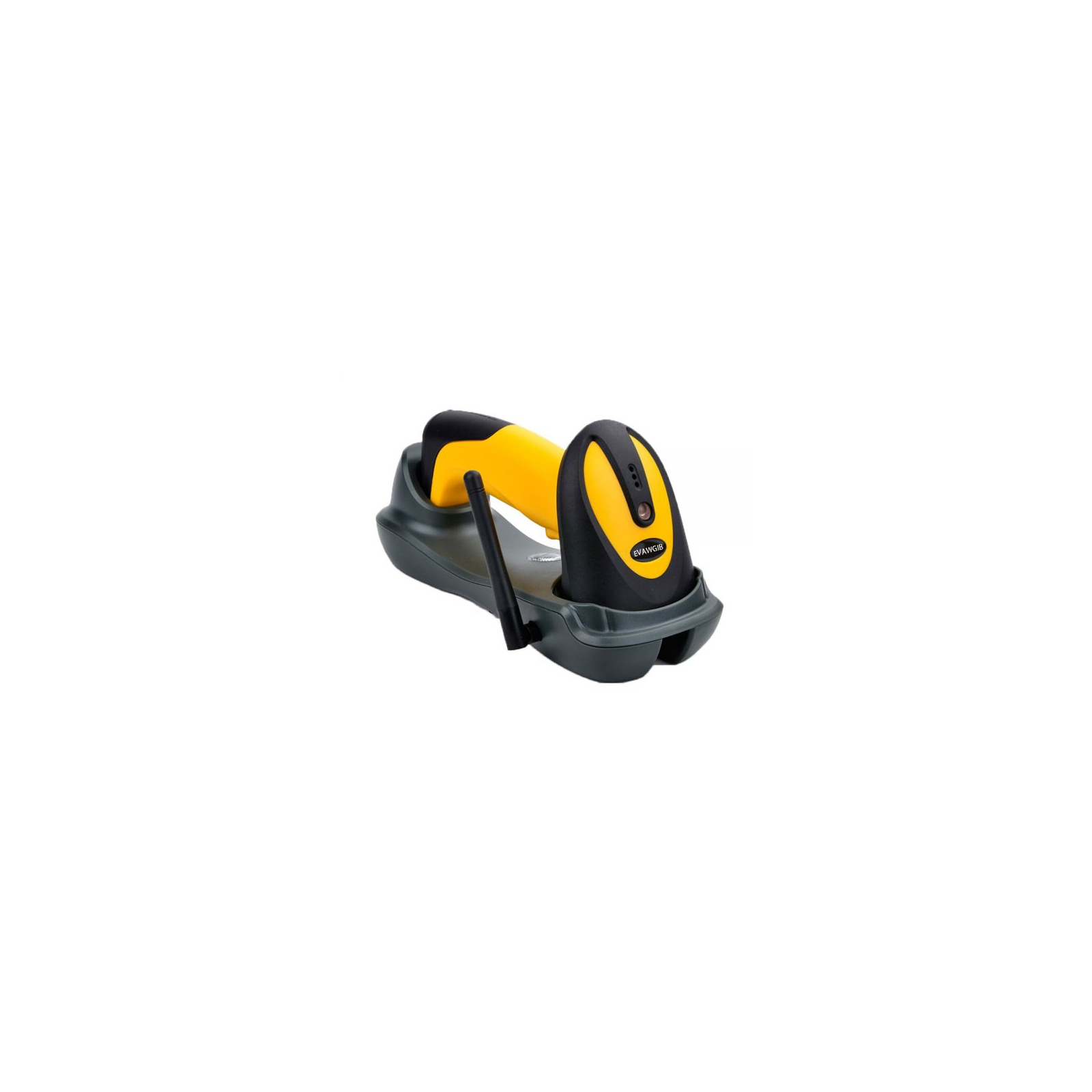 Сканер штрих-кода UKRMARK EV-W2503 2D, 433MHz, USB, IP64, stand, black/yellow (00769) изображение 2