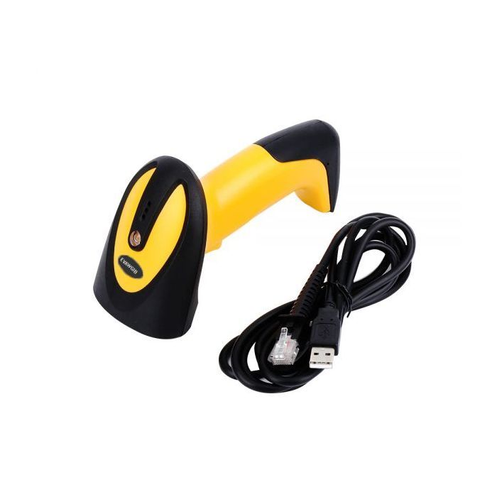 Сканер штрих-кода UKRMARK EV-W2503 2D, 433MHz, USB, IP64, stand, black/yellow (900769) изображение 6