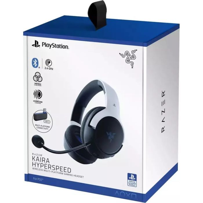 Наушники Razer Kaira Hyperspeed for PS5 Bluetooth White/Black (RZ04-03980200-R3G1) изображение 7