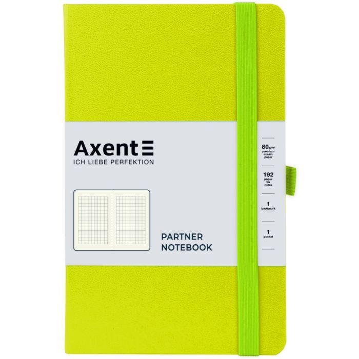 Книга записная Axent Partner 125x195 мм 96 листов в клетку Лимонная (8201-60-A)