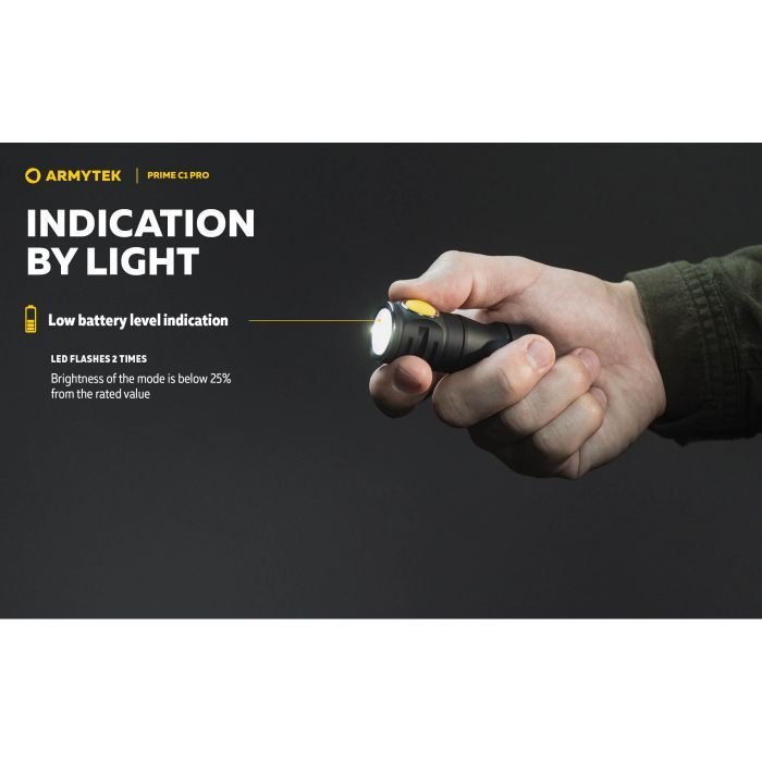 Ліхтар Armytek Prime C1 Pro Marnet USB Warm (F07901W) зображення 12