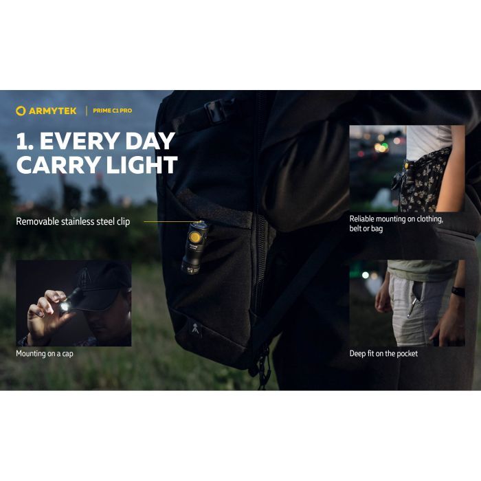 Ліхтар Armytek Prime C1 Pro Marnet USB Warm (F07901W) зображення 5