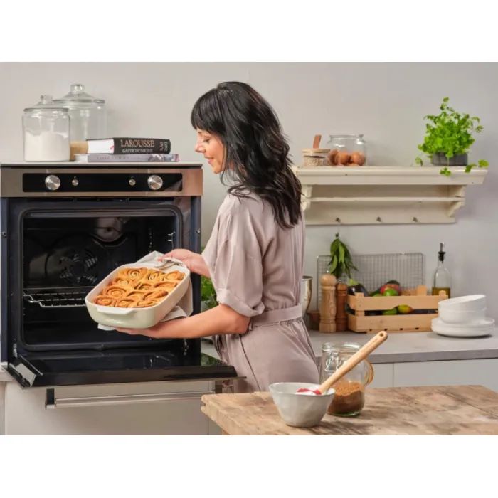Форма для выпечки KitchenAid з кришкою керамогранітна 0,9 л Кремова (CC006105-001) изображение 6