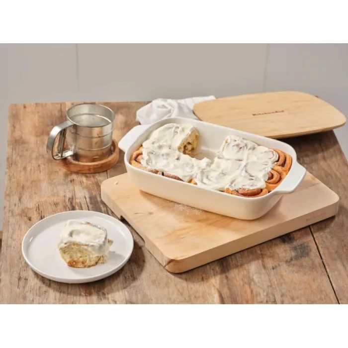 Форма для выпечки KitchenAid з кришкою керамогранітна 0,9 л Кремова (CC006105-001) изображение 7