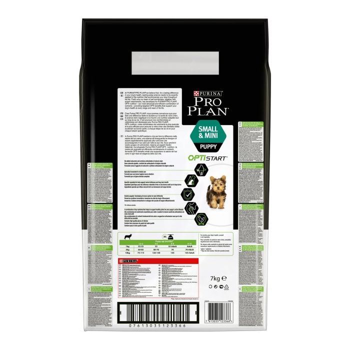 Сухий корм для собак Purina Pro Plan Small&Mini Puppy з куркою та рисом 7 кг (7613035123366) зображення 3