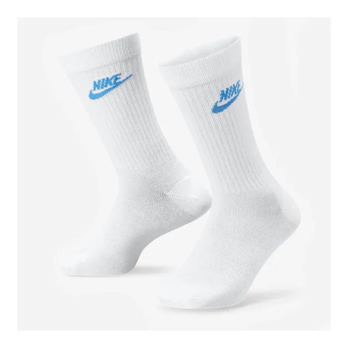 Носки Nike U NK NSW EVERYDAY ESSENTIAL CR DX5025-911 46-50 3 пари Білі (196148785753) изображение 2