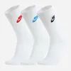 Носки Nike U NK NSW EVERYDAY ESSENTIAL CR DX5025-911 46-50 3 пари Білі (196148785753)