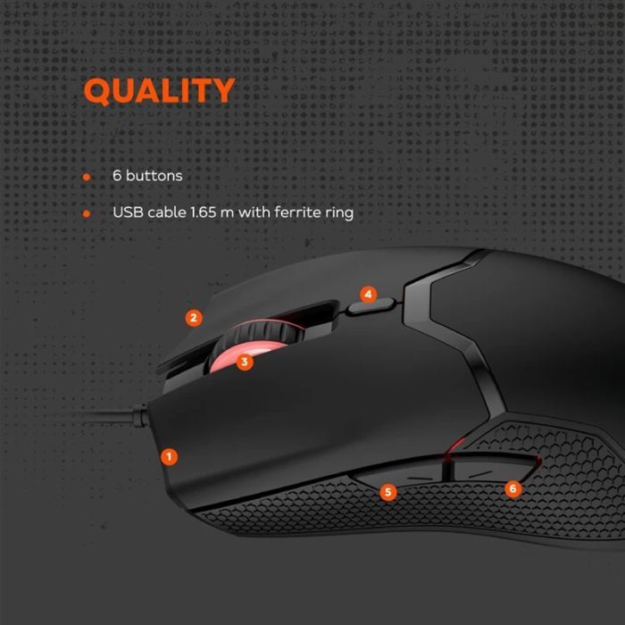 Мишка Canyon GM-116 Carver USB Black (CND-SGM116) зображення 7