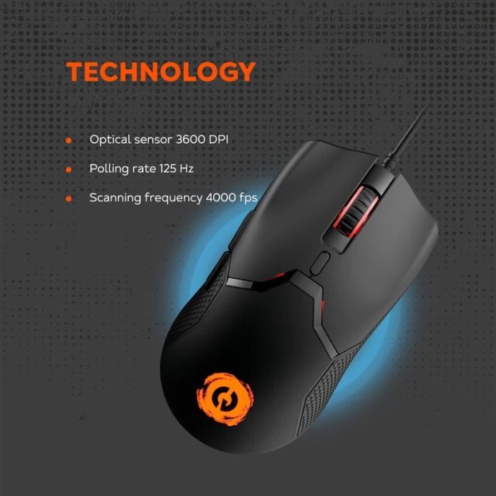 Мишка Canyon GM-116 Carver USB Black (CND-SGM116) зображення 8