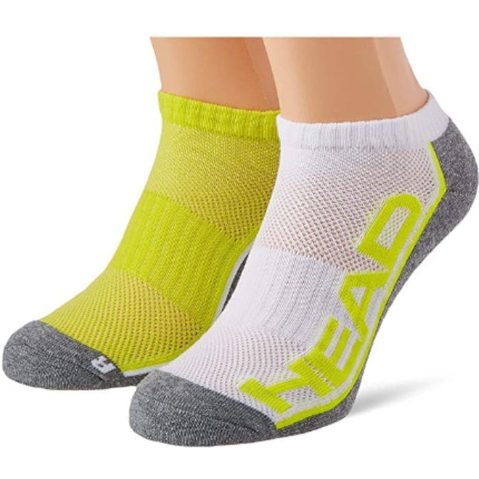 Носки Head Performance Sneaker 2 пари 791018001-004 Жовтий/Сірий/Білий 39-42 (8720245076432)