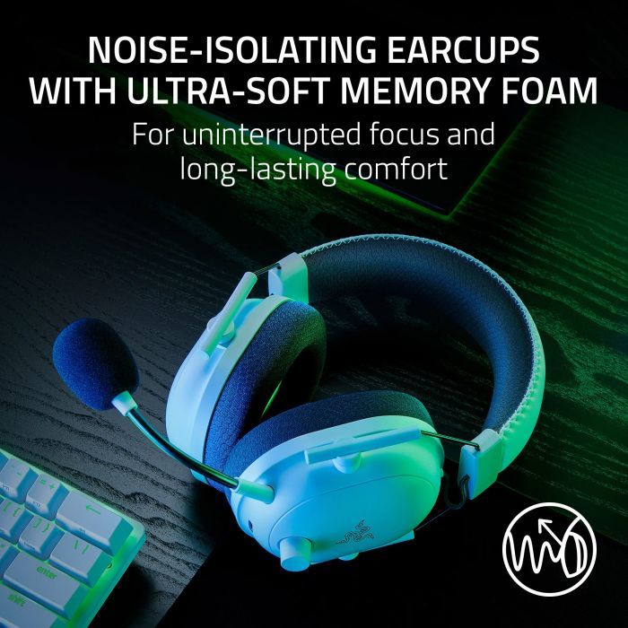 Наушники Razer Blackshark V2 HyperSpeed Wireless White (RZ04-04960200-R3M1) изображение 6