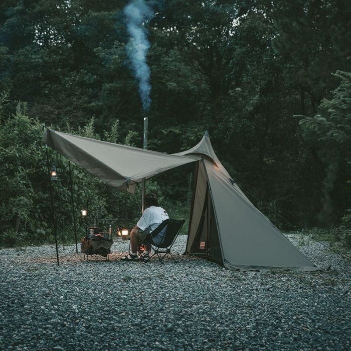Намет Naturehike із гострою верхівкою CNK2300ZP025 коричневий (6976023922534) зображення 2