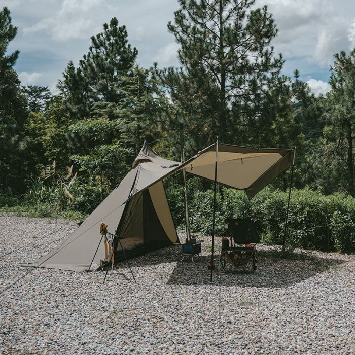 Намет Naturehike із гострою верхівкою CNK2300ZP025 коричневий (6976023922534) зображення 5