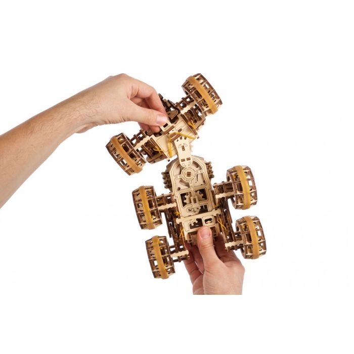 Конструктор Ugears механічний Пілотований марсохід (70206) зображення 9