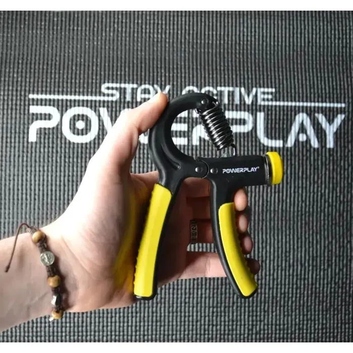 Еспандер PowerPlay кистьовий 10-40 кг Strength Grip Чорно-жовтий (PP_4323_Bl/Yellow) зображення 6
