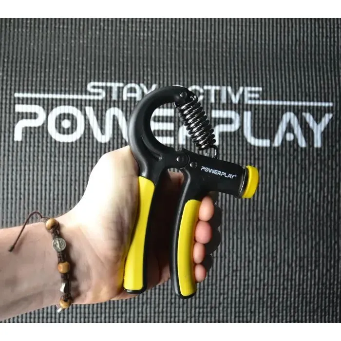Еспандер PowerPlay кистьовий 10-40 кг Strength Grip Чорно-жовтий (PP_4323_Bl/Yellow) зображення 7