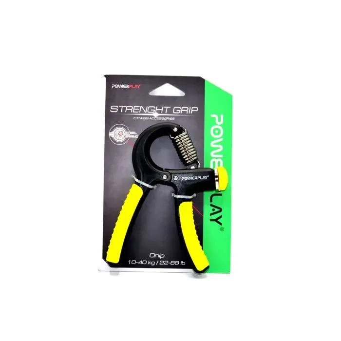 Еспандер PowerPlay кистьовий 10-40 кг Strength Grip Чорно-жовтий (PP_4323_Bl/Yellow) зображення 8