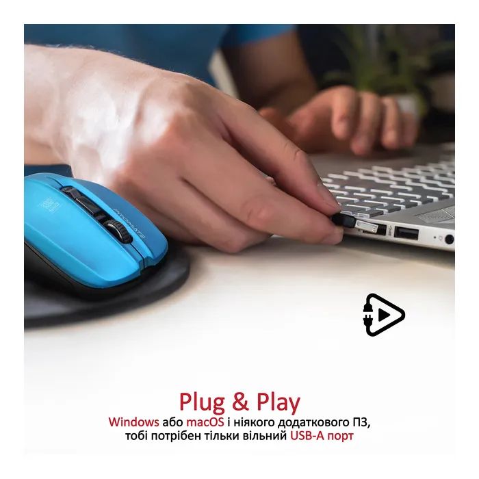 Мышка Promate Contour Wireless Black (contour.black) изображение 5