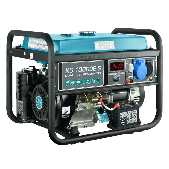 Генератор Konner&Sohnen газобензиновий KS 10000E G, 230V, 8.0kW, електростартер, 87кг (KS10000EG) зображення 2