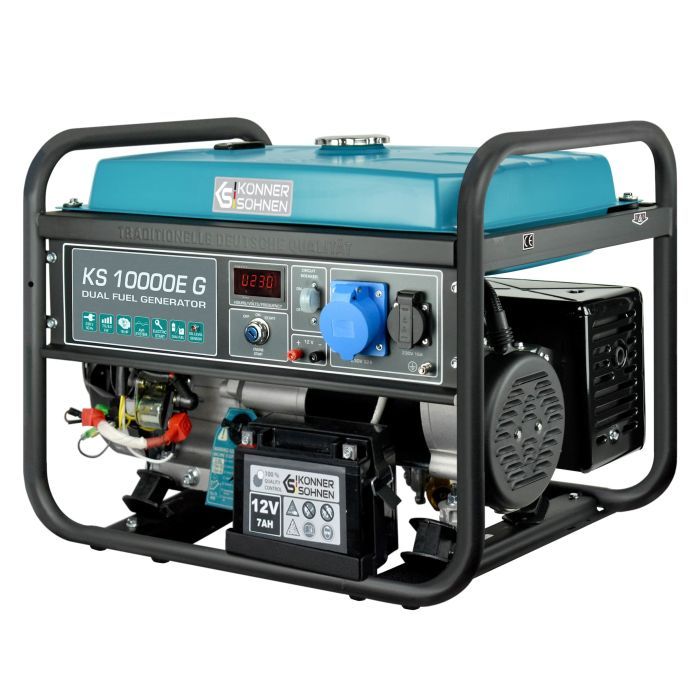 Генератор Konner&Sohnen газобензиновий KS 10000E G, 230V, 8.0kW, електростартер, 87кг (KS10000EG) зображення 3