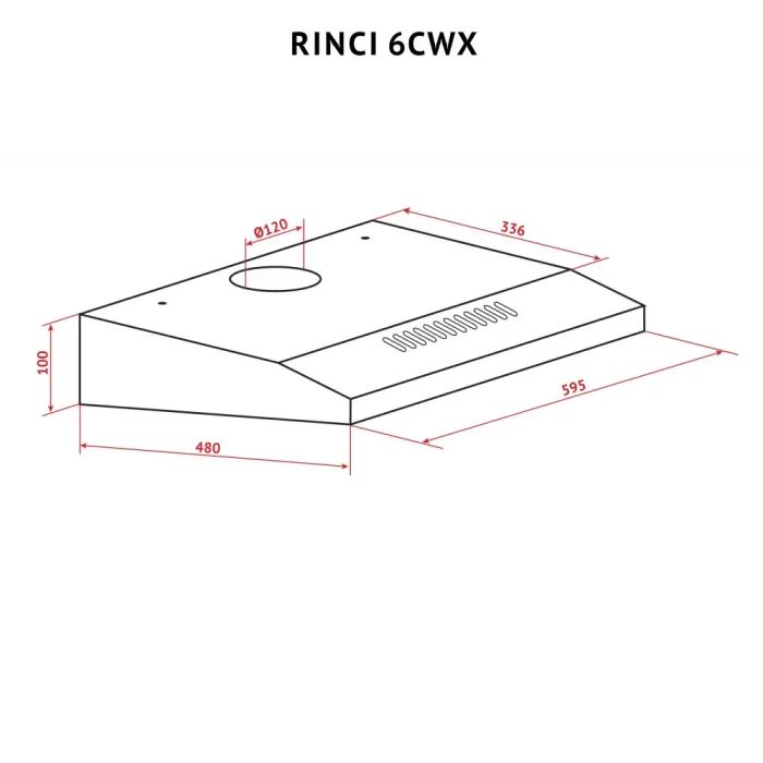 Вытяжка кухонная Perfelli RINCI 6CWX INOX изображение 11