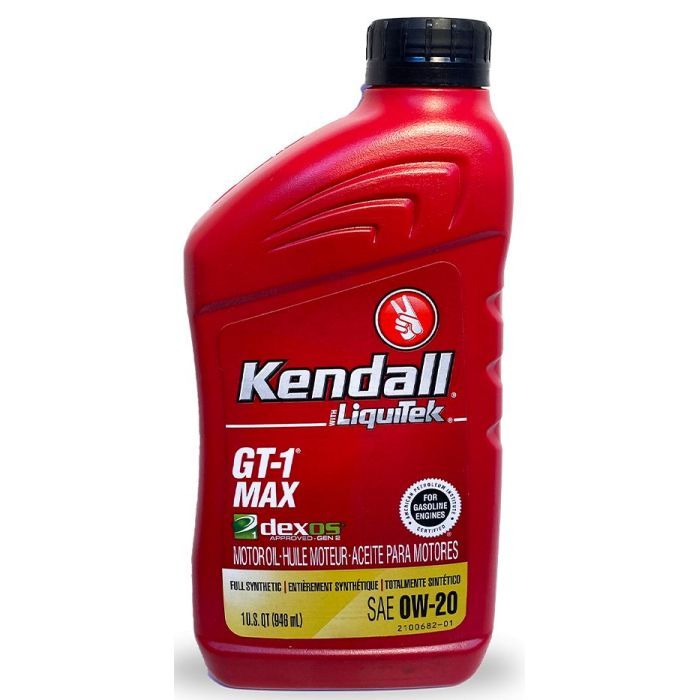 Моторное масло Kendall GT-1 MAX Premium Full-Synthetic 0w-20, 0,946л