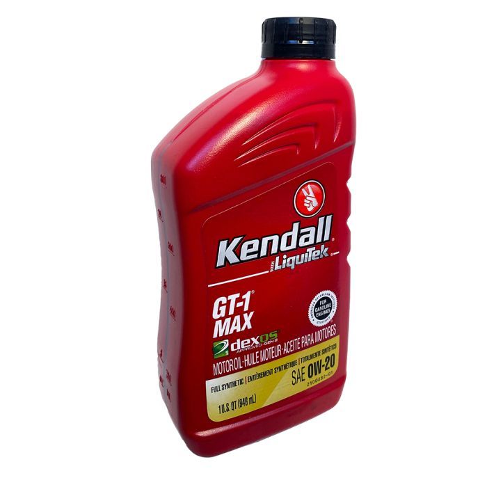 Моторное масло Kendall GT-1 MAX Premium Full-Synthetic 0w-20, 0,946л изображение 3
